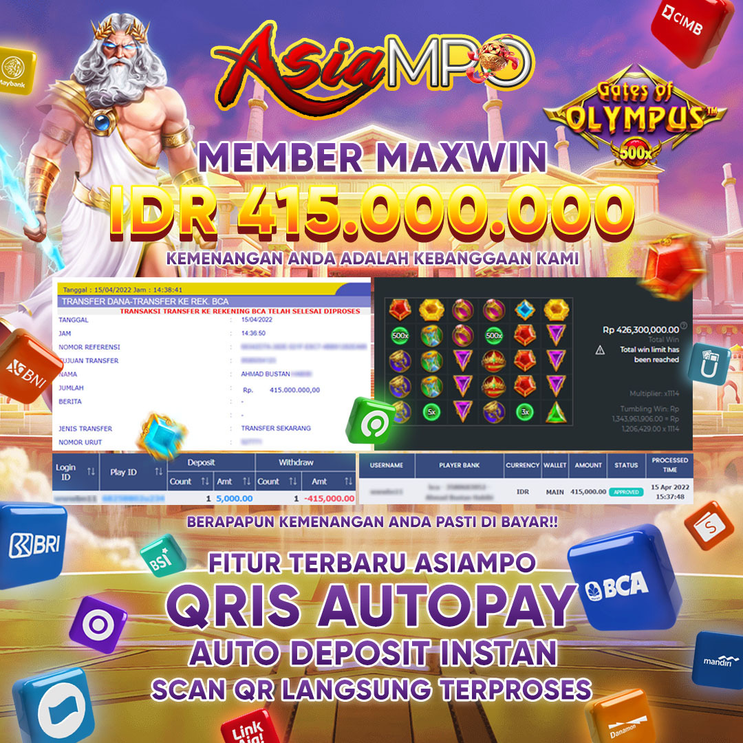 DAFTAR ASIAMPO AGEN SLOT MAXWIN PRAGMATIC PLAY GATES OF OLYMPUS 2024